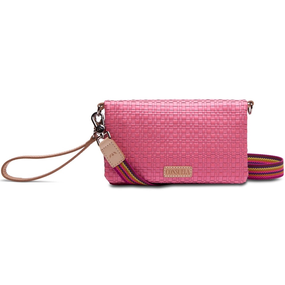 Consuela ‘Pink’ Woven Uptown Crossbody New with tags